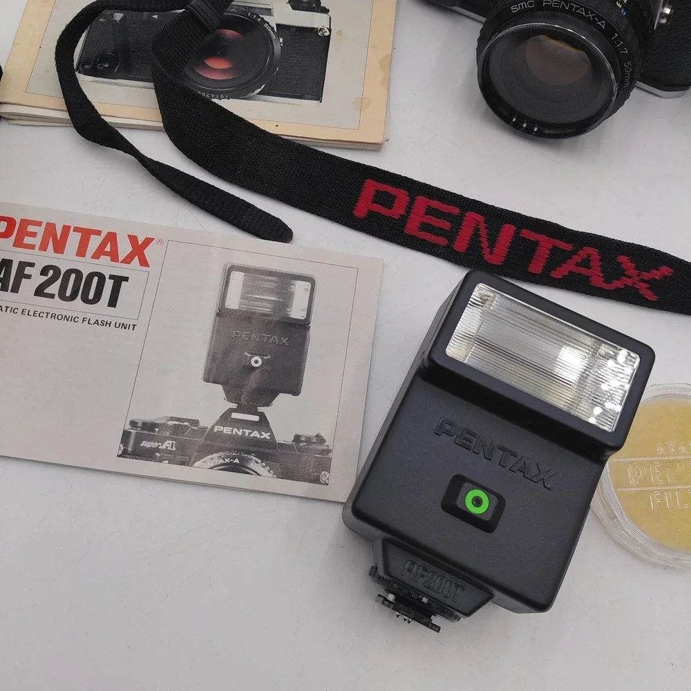 Vtg Pentax Super Program 35mm SLR Film Camera 50mm 1.7 Lens SMC PENTAX-A Lot